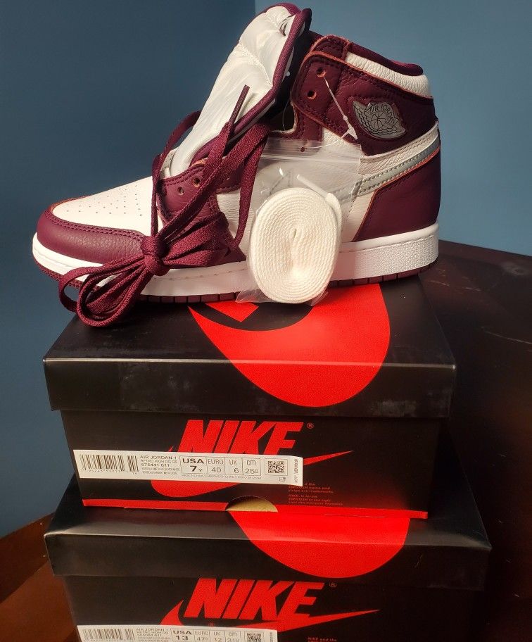 New Jordan 1's Size 7y,13