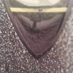Express Sequin V-neck T