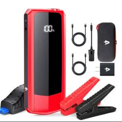 Audew Powerful 2000A Car Jump Starter, 20000mAh Battery Pack.