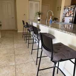 4 Bar Stools Chair 