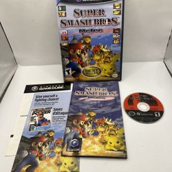 Super Smash Bros Melee Nintendo GameCube Black Label CIB Tested Authentic Insert