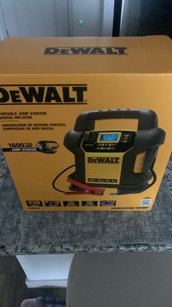 DEWALT 1600A Portable Jump Starter & Digital Inflator