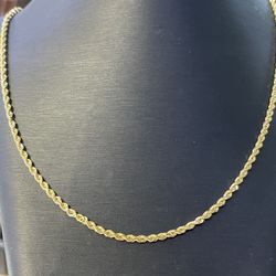 14K Yellow Gold Rope Chain (15 Grams)