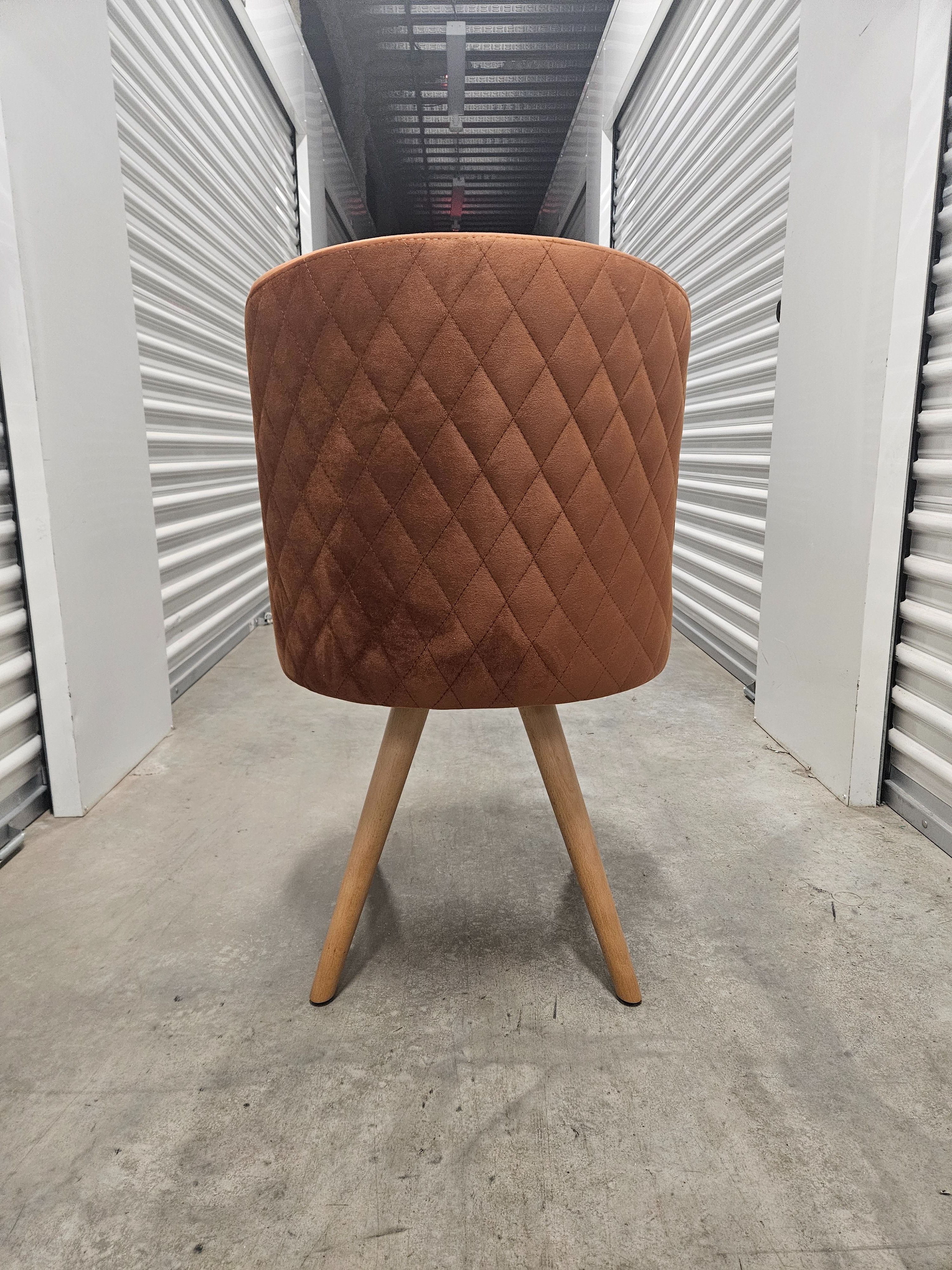 Nora Suede Armchair Warm Brown