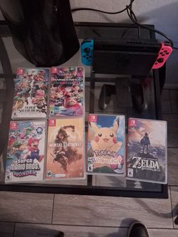 Nintendo switch  with games