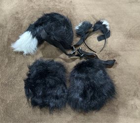 Faux Fur Animal Costume Accessory Set