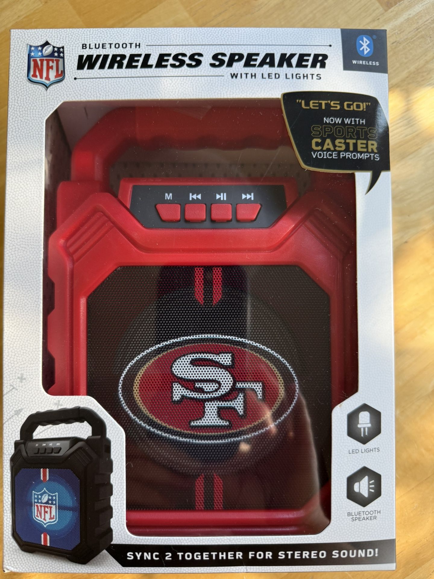 San Francisco 49ers Bluetooth Wireless Speaker with FM Radio π₯ Brand new in box