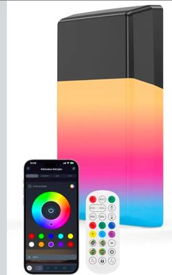 Rgb outdoor wall light