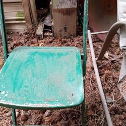 Antique Folding Camp Chair