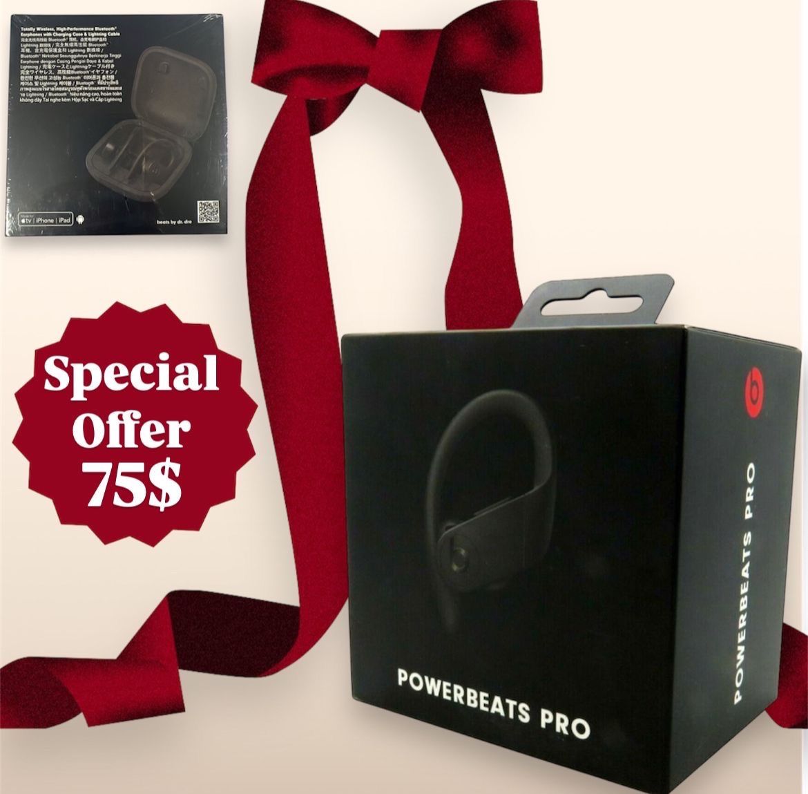 Offcial Beats by Dr Dre Powerbeats Pro Wireless Bluetooth Earphone [ BLACK ] NEW