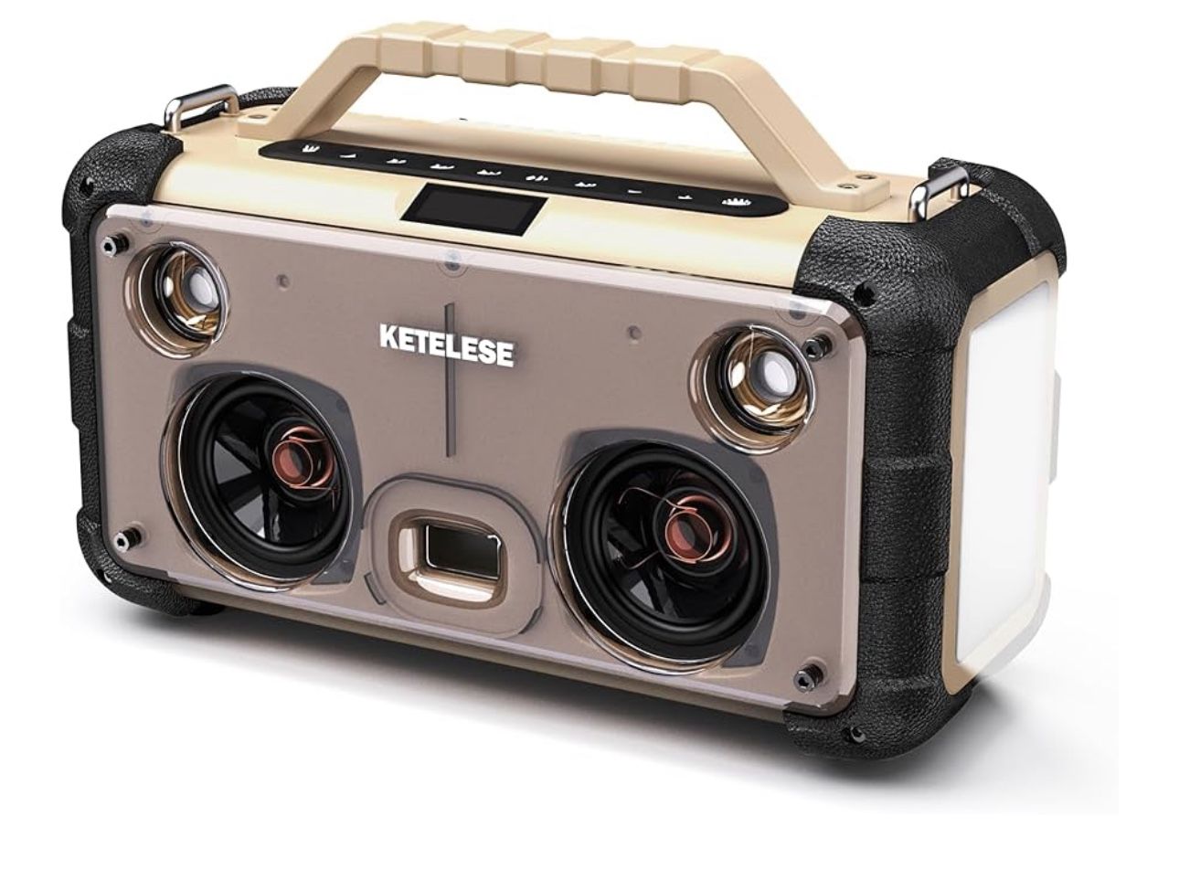Ketelese Portable Speaker Whit Led Lights, Water Prof,New Products : American Fashion Style Bags On Sale