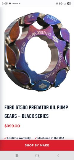 Oil pump gears