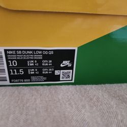 Nike Dunk Low Orange Lobster. Sz 10 Men's Ds. Brand New!