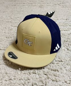 New Adidas Georgia Tech Yellow Jackets Hat Men’s Adjustable Snapback Cap