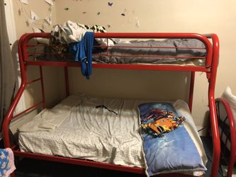 Bunk bed with full size mattress
