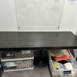 Large Black Table Under 5 feet Wide  2 ft long  29in high