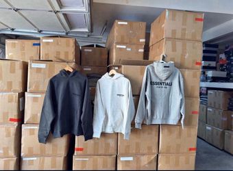 🔥 FEAR OF GOD ESSENTIALS HOODIES – DARK OATMEAL / LIGHT OATMEAL – XXS–XXL