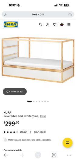 IKEA Kura reversible kids bed
