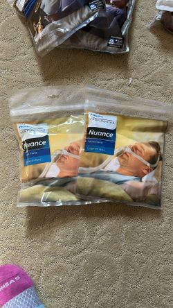 Philips Respironics Nuance Gel Nasal Pillow Mask – REF 1106194, 2 Pack, No Headgear, New