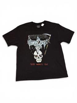 Yeezy Kanye West God Wants You Black T-Shirt Tour Shirt Large Yeezus NWT