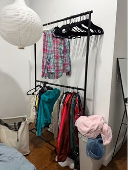 heavy duty clothing rack with hangers