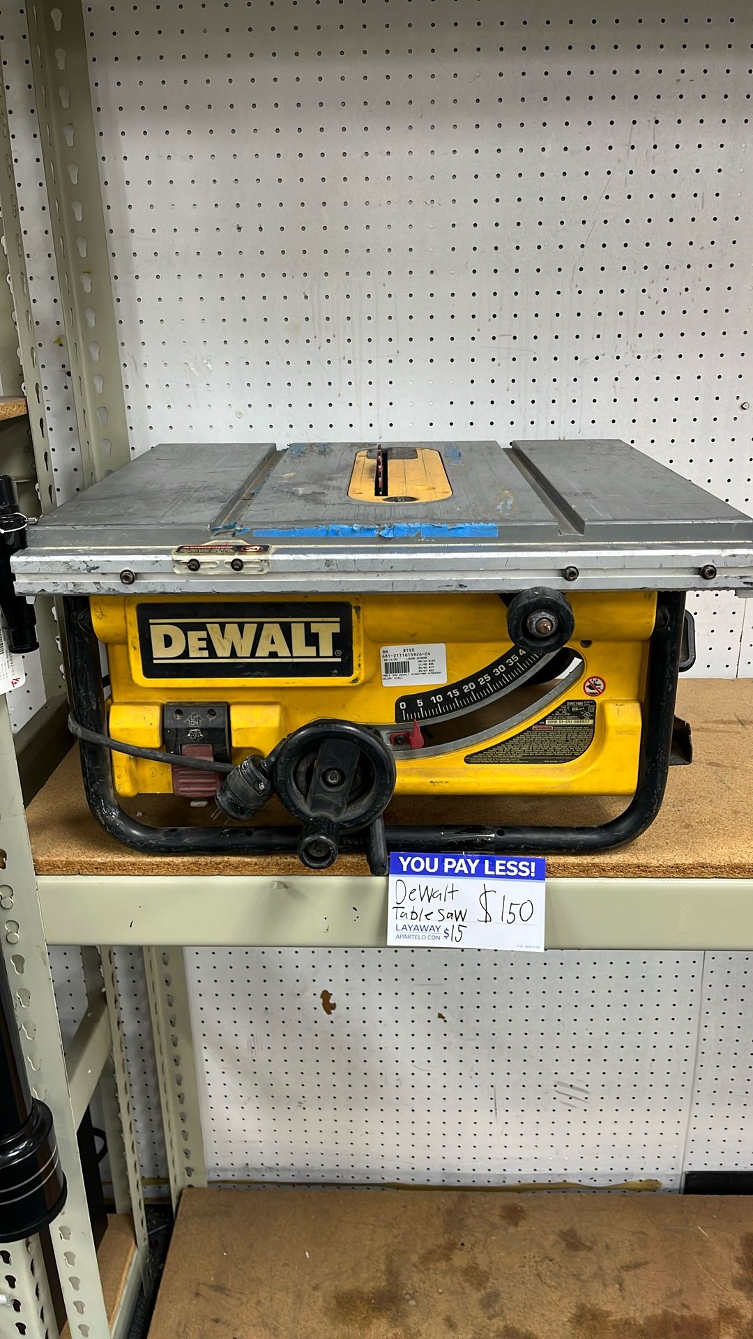 Dewalt Table Saw Model: DWE7480