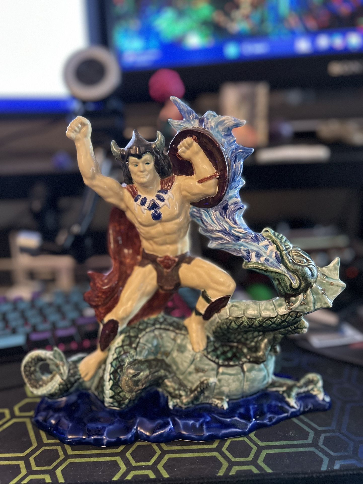 Hand Painted Viking / Sea Dragon