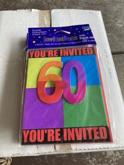 Happy Birthday 60 Invitations