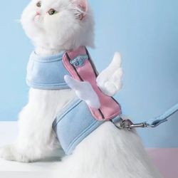 Cute Cat Harness With Wings Leash Set Large Cat Lead