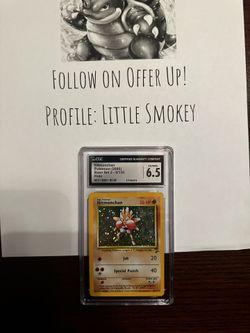 Pokémon CGC 6.5 Hitmonchan Holo #8 - Base Set 2