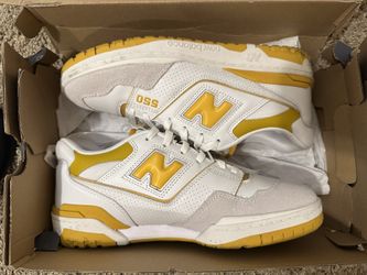 New Balance 550 Sea Salt Varsity Gold