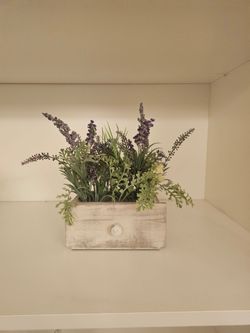 Artificial Lavender Arrangement in Pot