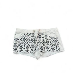 No Boundaries Beige & Black Aztec Print Cutoff Shorts Women's/Jr Size 11