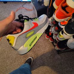 Nike Air Max 90 N7 Spruce Aura-Flash Crimson Sz 10 Rare 2020! 