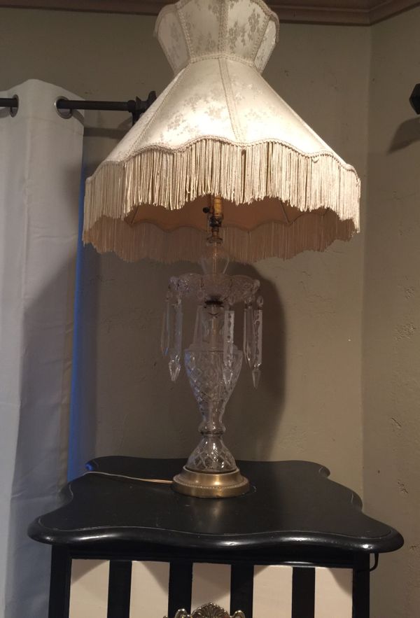 Antique crystal lamp for Sale in Fresno, CA OfferUp