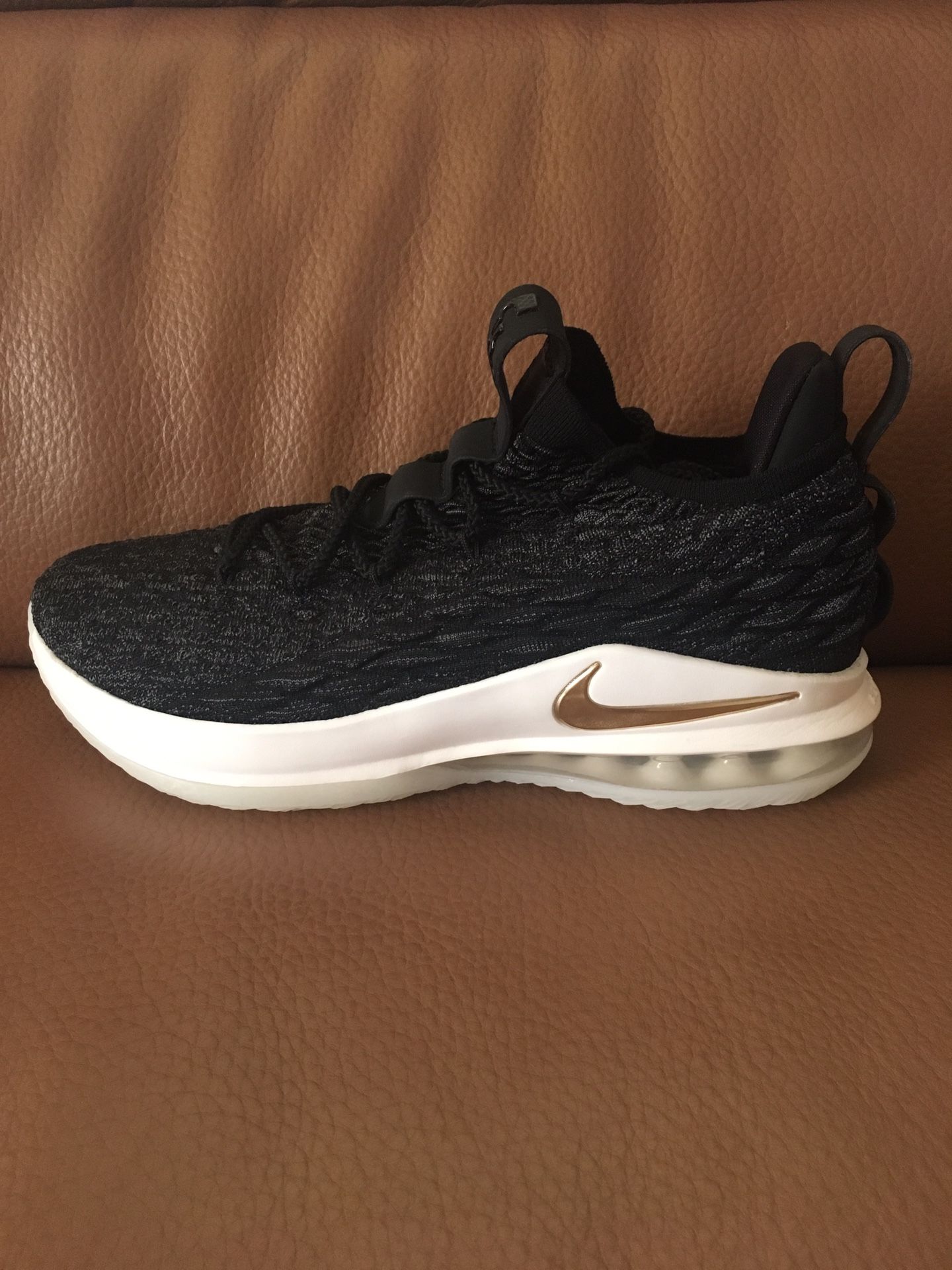 New Nike LeBron James XV 15 Low Metallic Gold AO1755 001 LBJ Men's