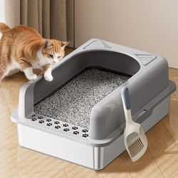 Stainless Steel Litter Box with Lid