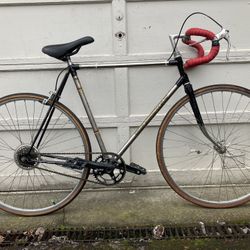 Bridgestone Kabuki Tech Art Stainless Steel Fixed Gear Road Bike Bicycle Vintage 23 Inch Frame 