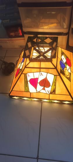 Nice Hanging Stained Glass Lamp 