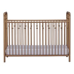Ivy Gold Metal Baby Crib