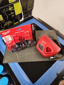 Milwaukee M12 XC4.0 Ah Battery (2-Pack) + M12 Charger