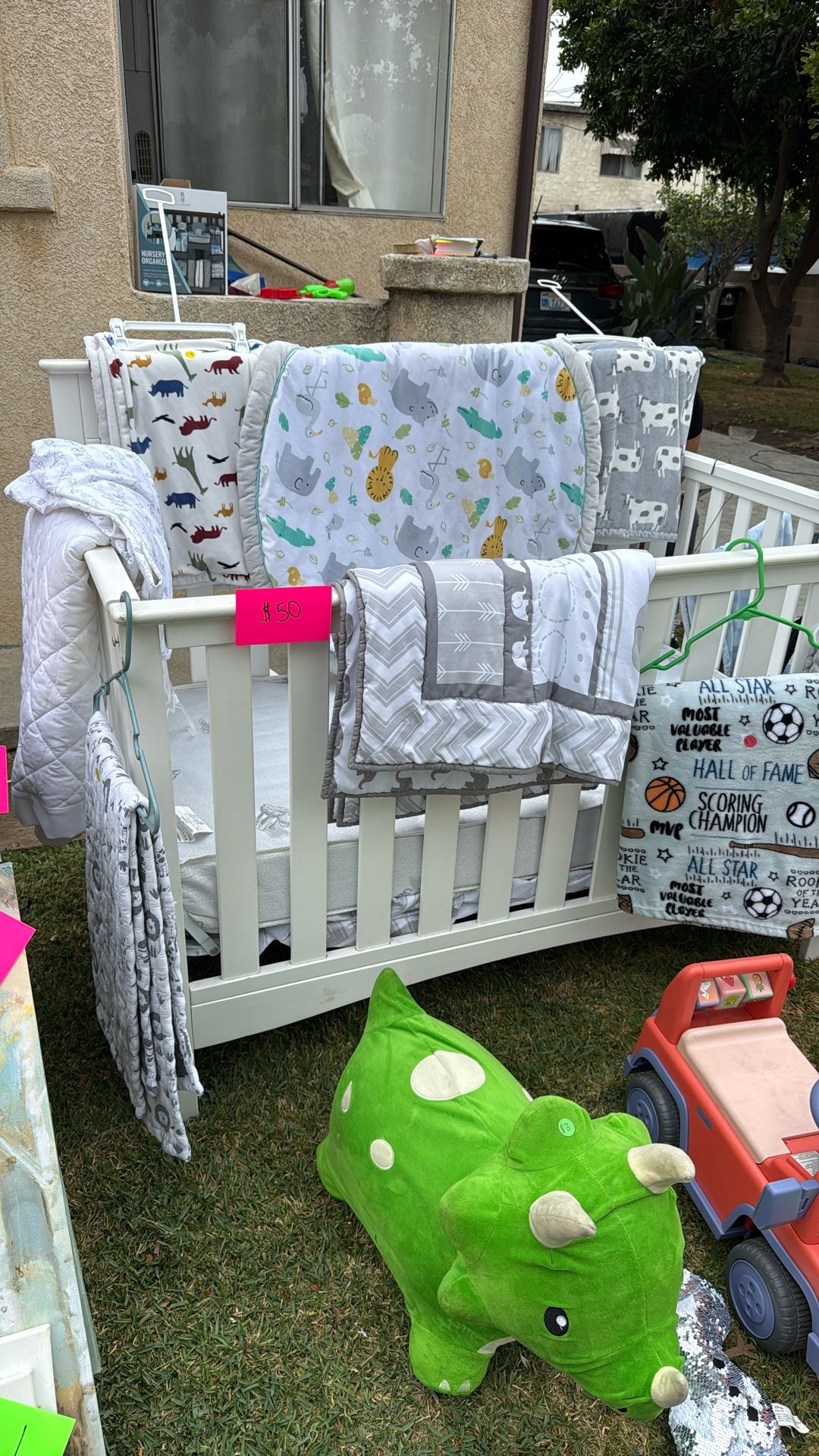 White Delta Crib Mattress Included