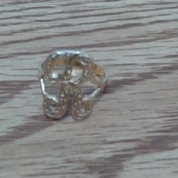 14KT GOLD "R" INITIAL RING