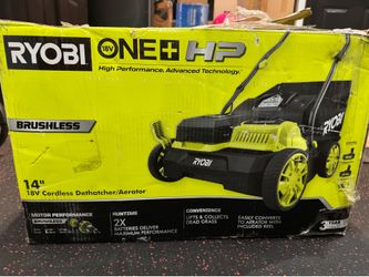 Ryobi 14” cordless dethatcher/Aerator