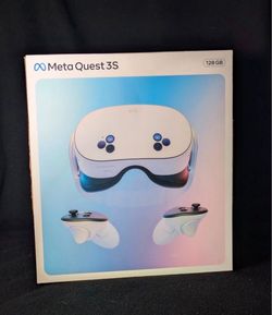 Meta - Quest 3S 128GB | VR Headset Without Wires — Thirty-Three Percent More Memory — 2X Graphical Processing Power - White