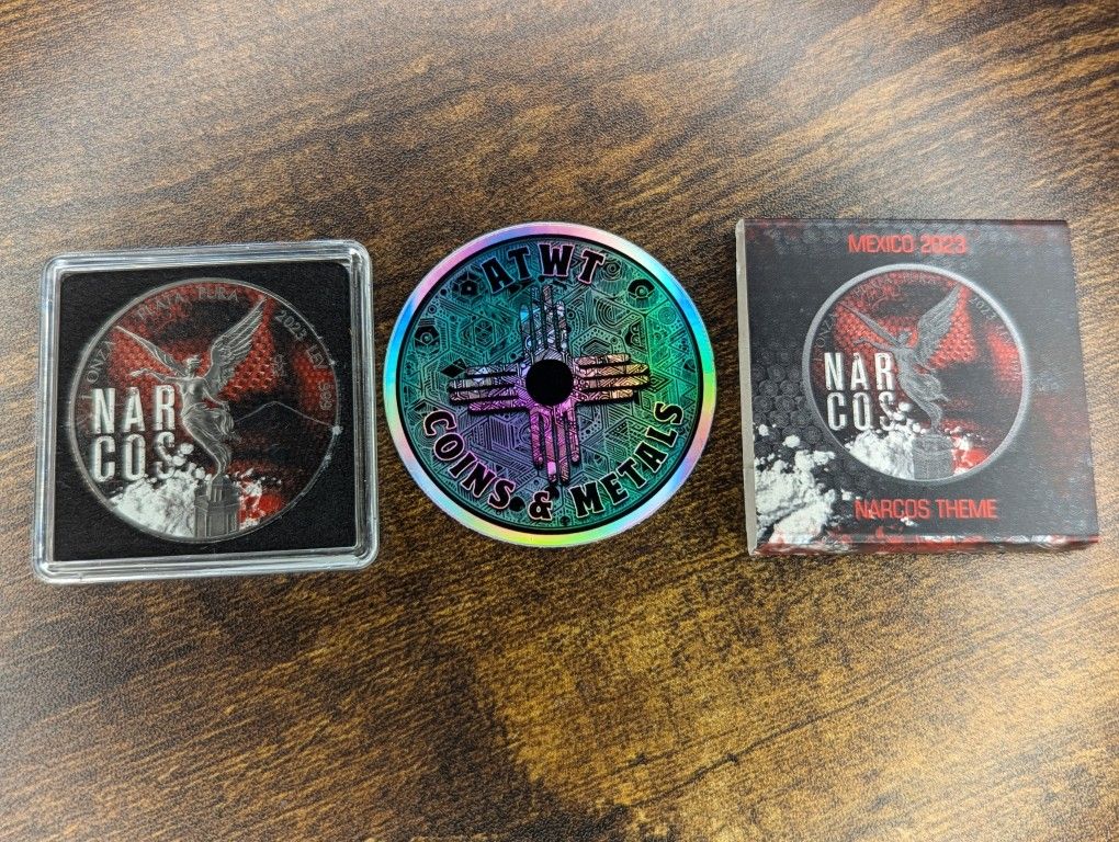 1oz Silver Narcos Glow In The Dark