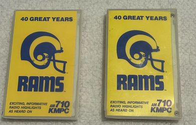 Vintage LA Rams 40 Great Years KMPC 710 Radio Highlights Cassette Tapes