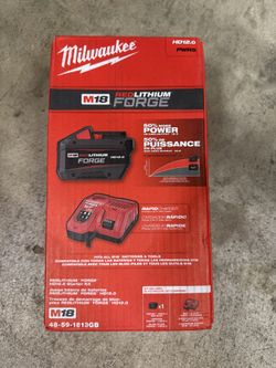 New Milwaukee Forge HD 12.0 AH Battery with M18 / M12 Rapid Charger
