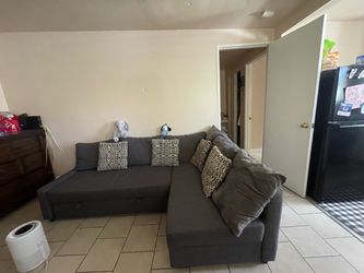 Dark gray couch