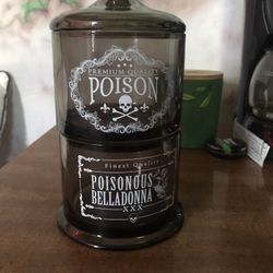 Stackable Glass Poison Jar 